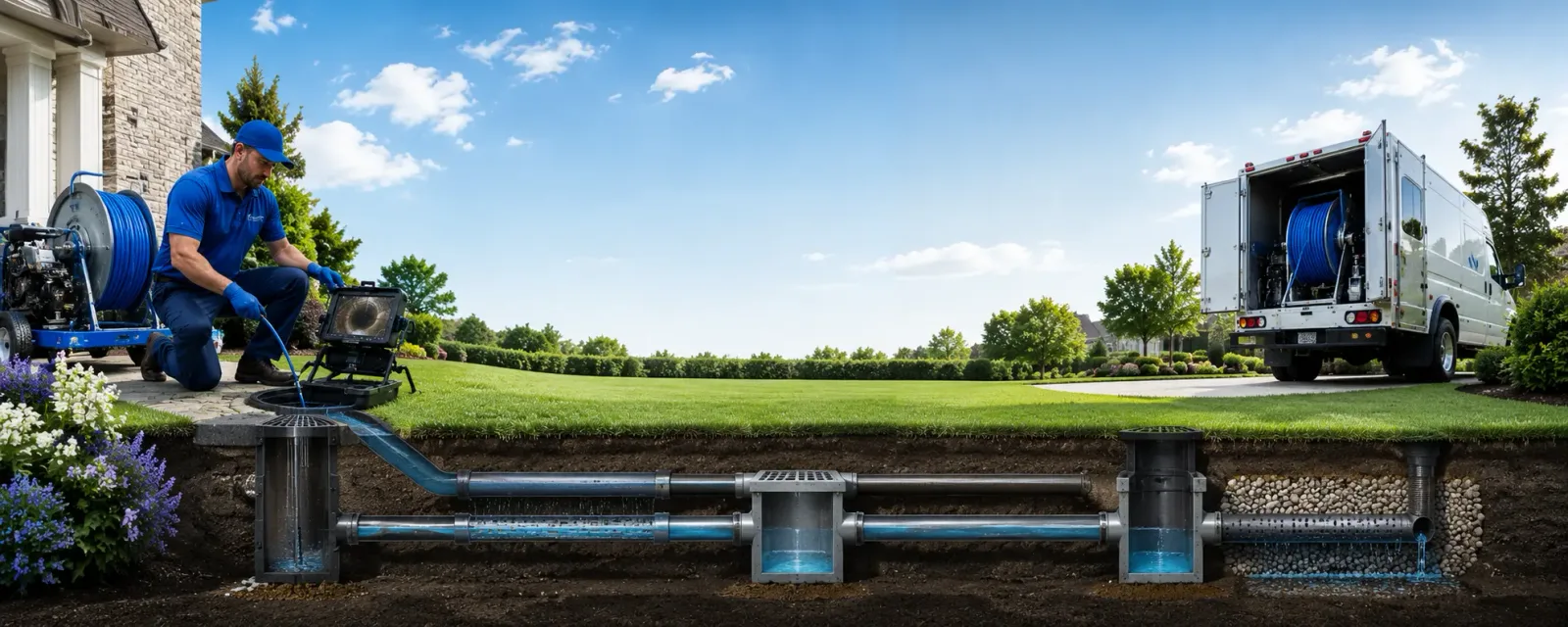 Outdoor drain cleaning information for Mentone, CA